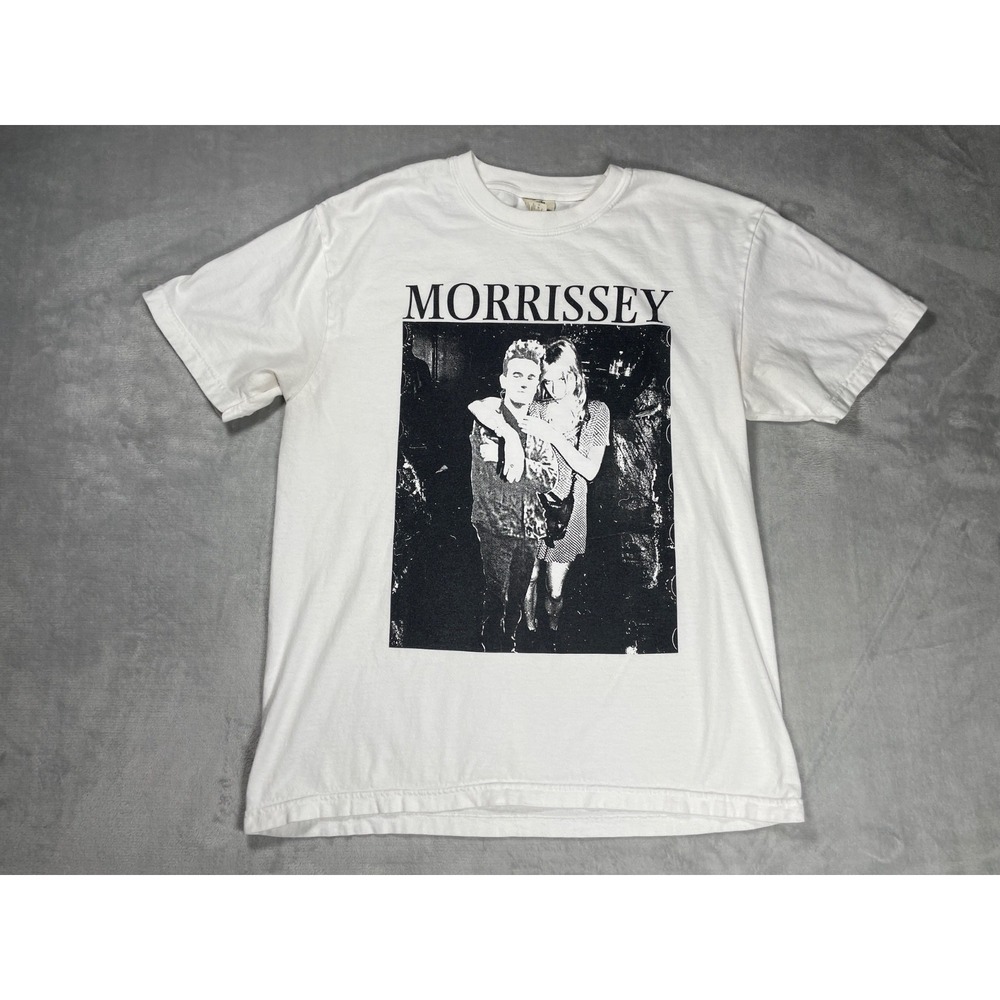 Morrissey T Shirt Men L White Graphic Joan Of Arc Concert Indie Rock Tee